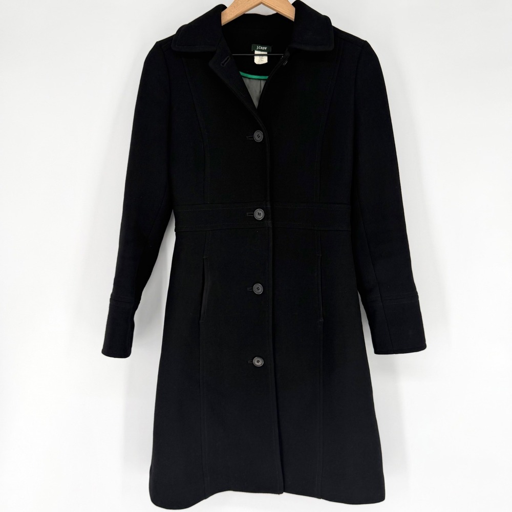 VTG 2008 J. Crew Double-Cloth Wool Lady Day‎ Coat Thinsulate Size 0 Heritage